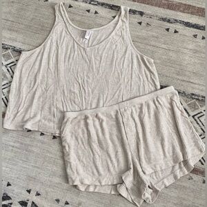 Auden Women's Cream Pajama Set Size XL